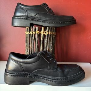 👛 (ANY 2/$40) HUSH PUPPIES Lace Up Oxford Shoes Leather Uppers 9.5